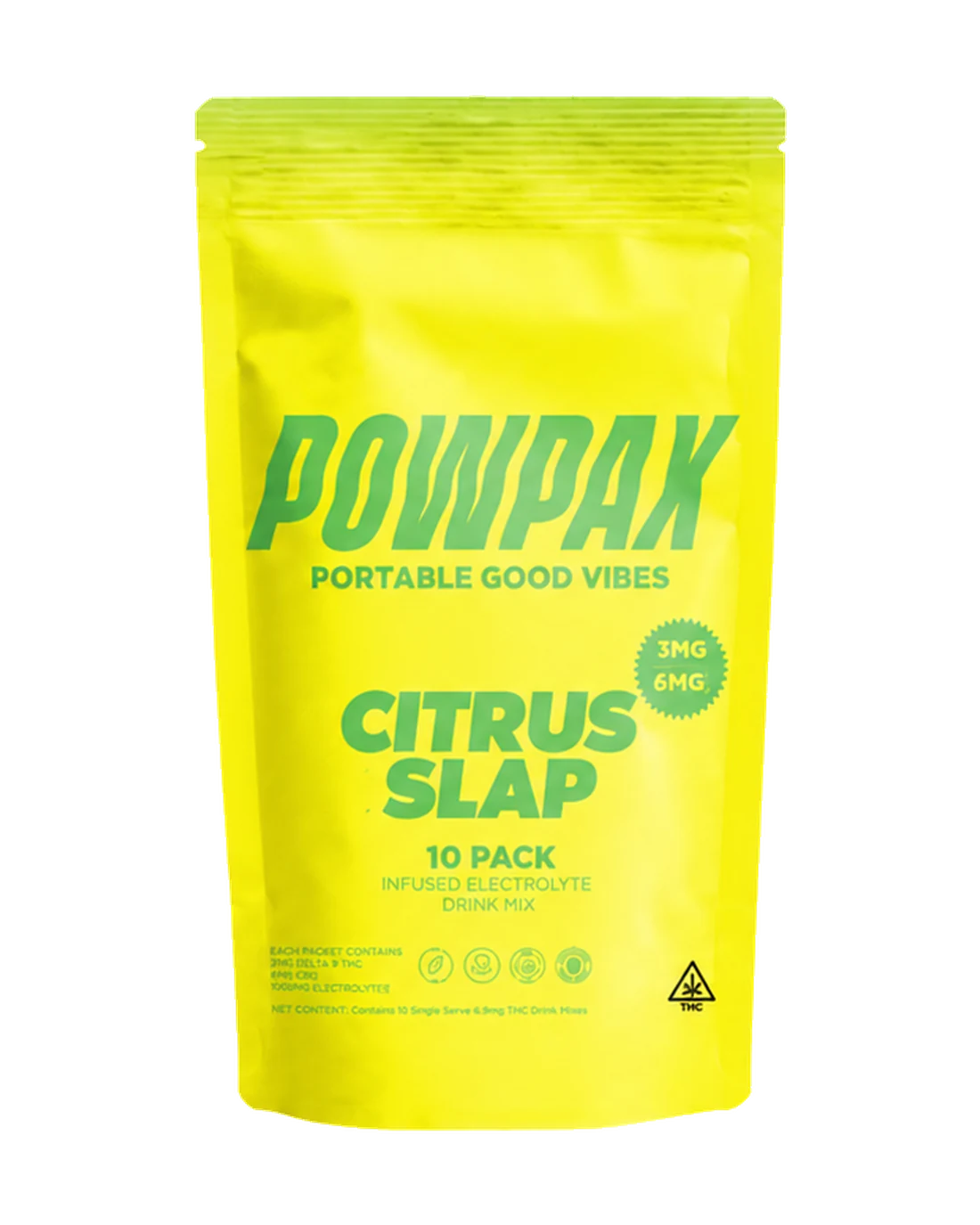 POWPAX Citrus Slap 10 Pack pouch
