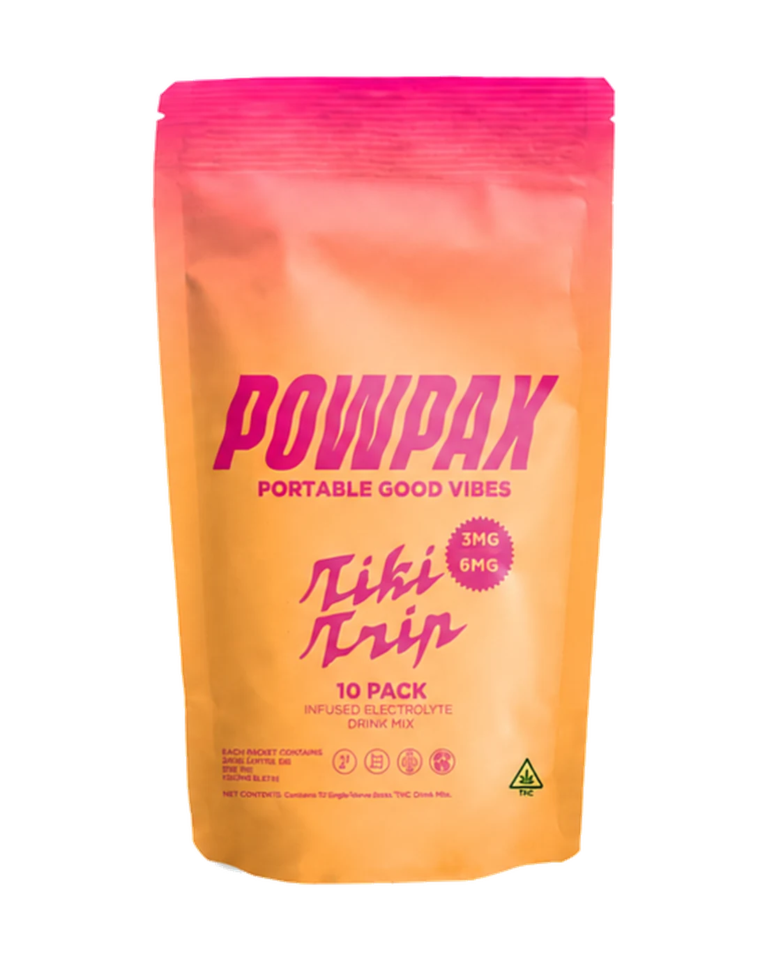 POWPAX Tiki Trip 10 Pack pouch