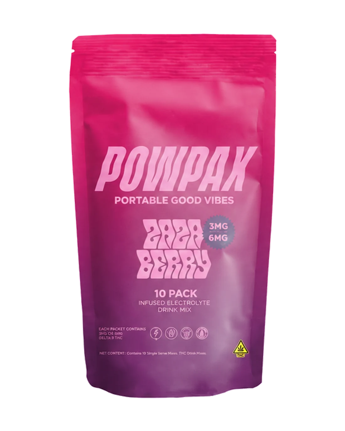 POWPAX Zaza Berry 10 Pack pouch